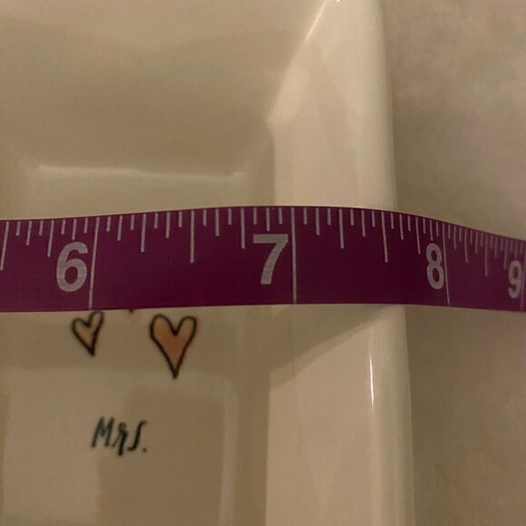 Rae Dunn Mr. & Mrs. Divided Tray Trinket Dish - Picture 10 of 12